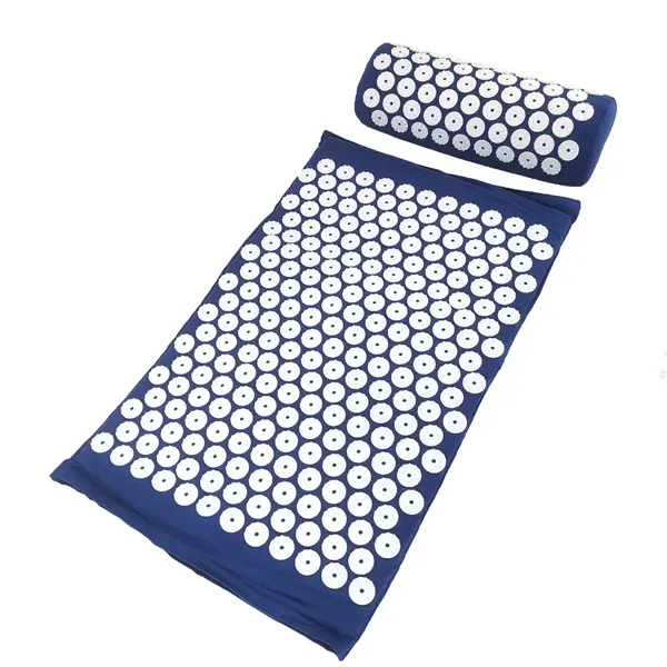 SpikeRest Mat + Pillow Set in Navy Blue