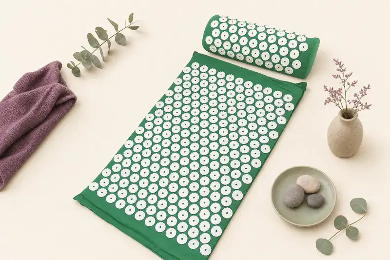 SpikeRest mat and bolster pillow