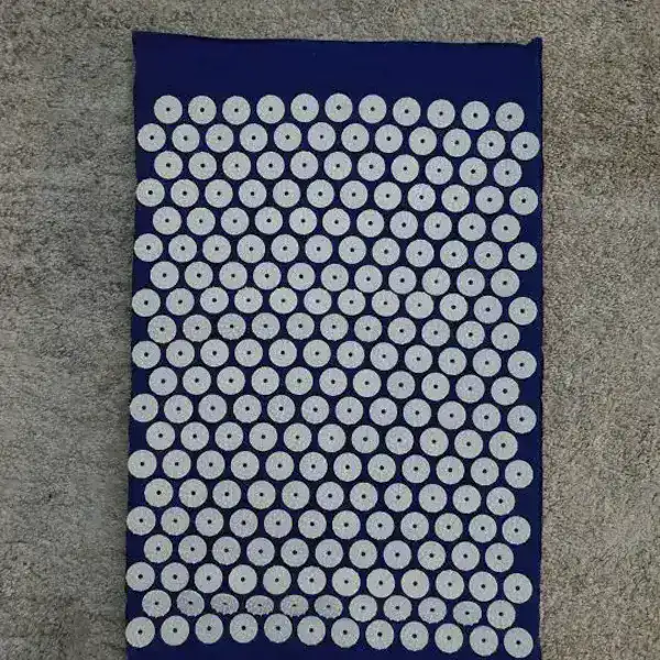 SpikeRest acupressure mat in Navy Blue, photographed by a verified buyer in Bulgaria