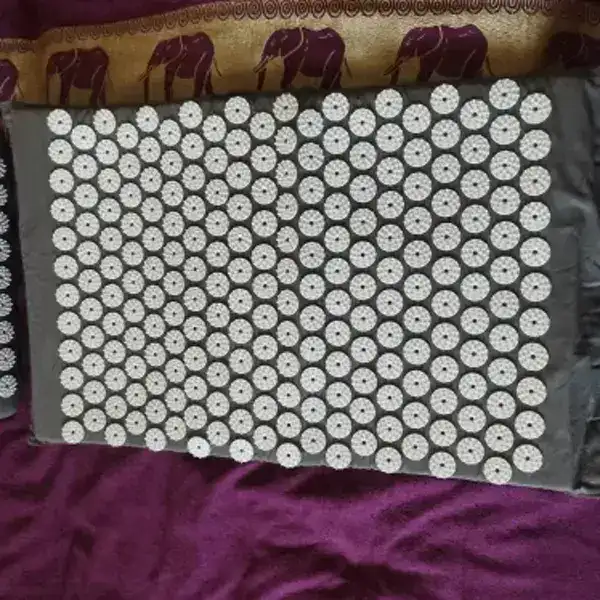 SpikeRest acupressure mat in Gray, photographed by a verified buyer in Ukraine