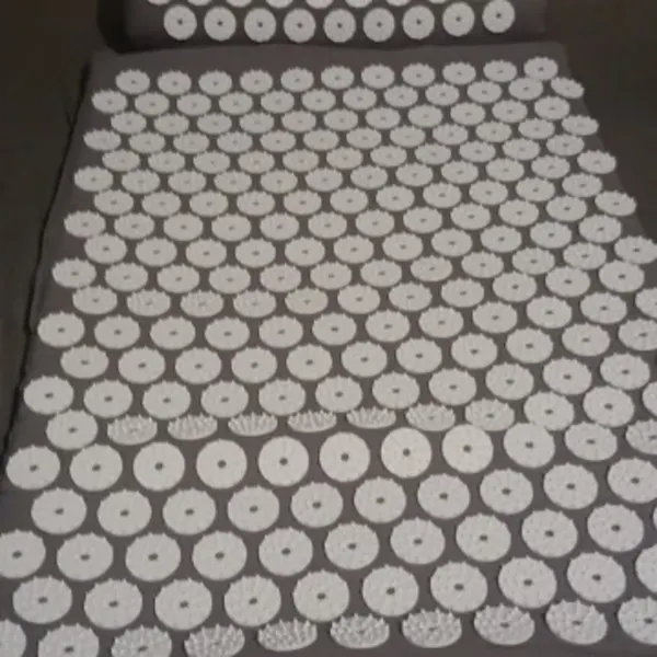 SpikeRest acupressure mat in Gray, photographed by a verified buyer in Latvia